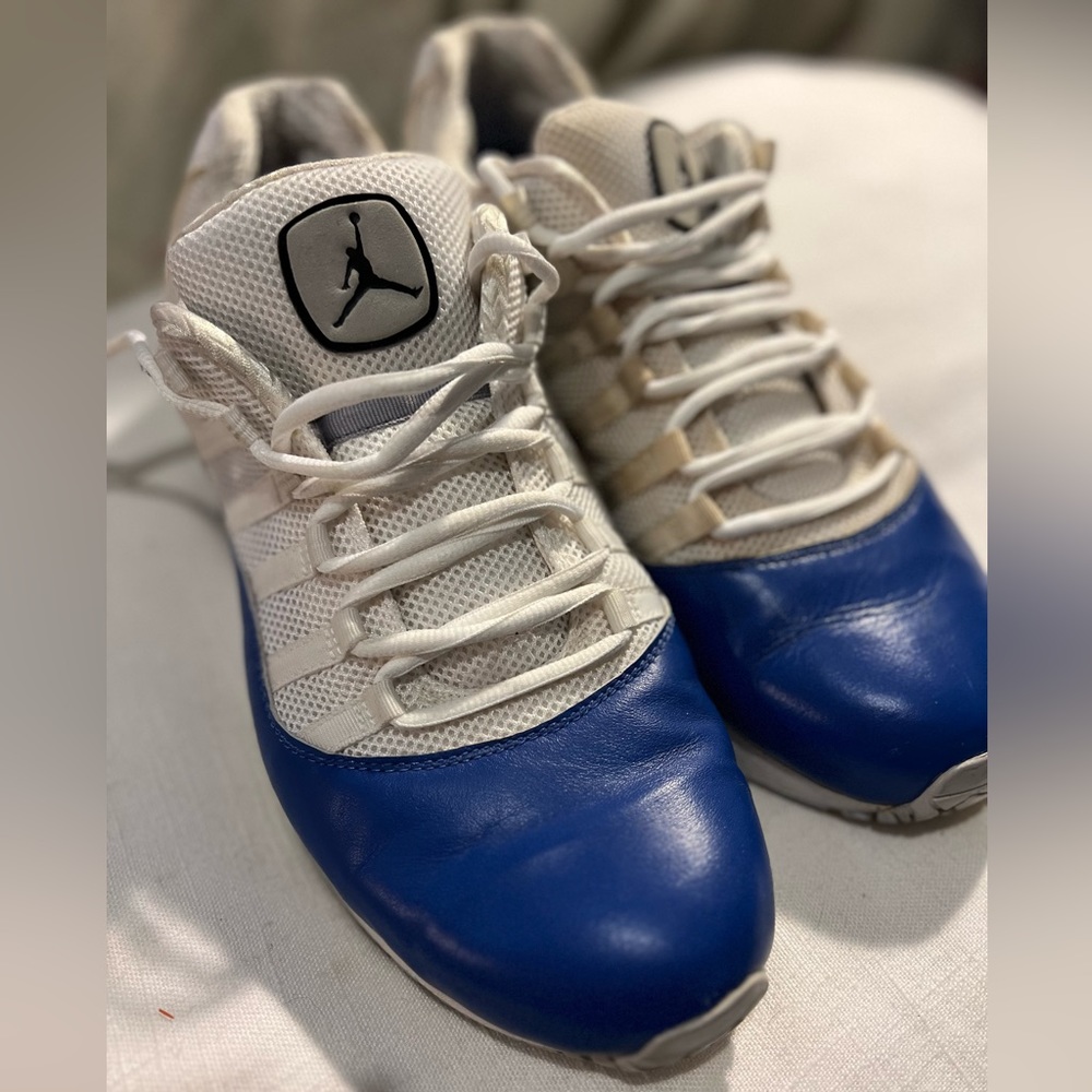 Men’s Jordan CMFT viz air 11 Blue Racer.